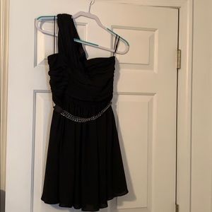 EUC Black Express One Shoulder Dress
